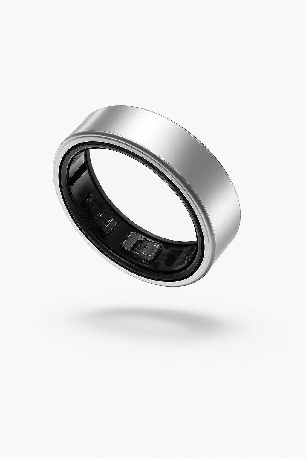 Durable smart silver ring that tracks your sleep, movements, and recovery. Connected on your smartphone with intuitive app. Waterproof.